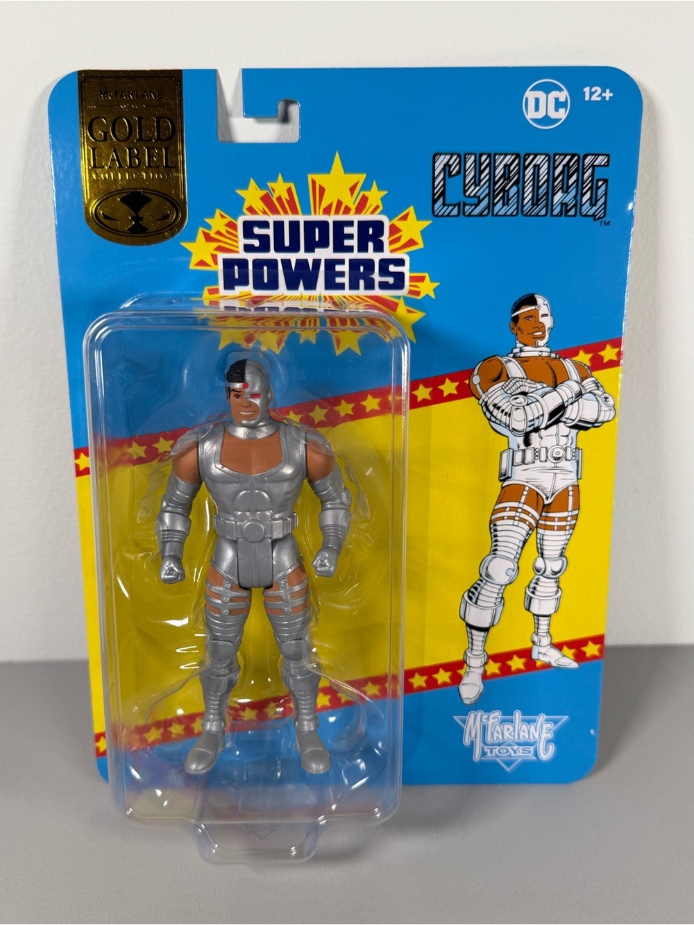 New McFarlane DC Super Powers CyBorg Gold Label